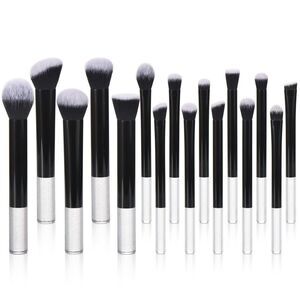 22 Pcs Black transparent Foundation Eyeshadow Brushes Set With Beauty puff